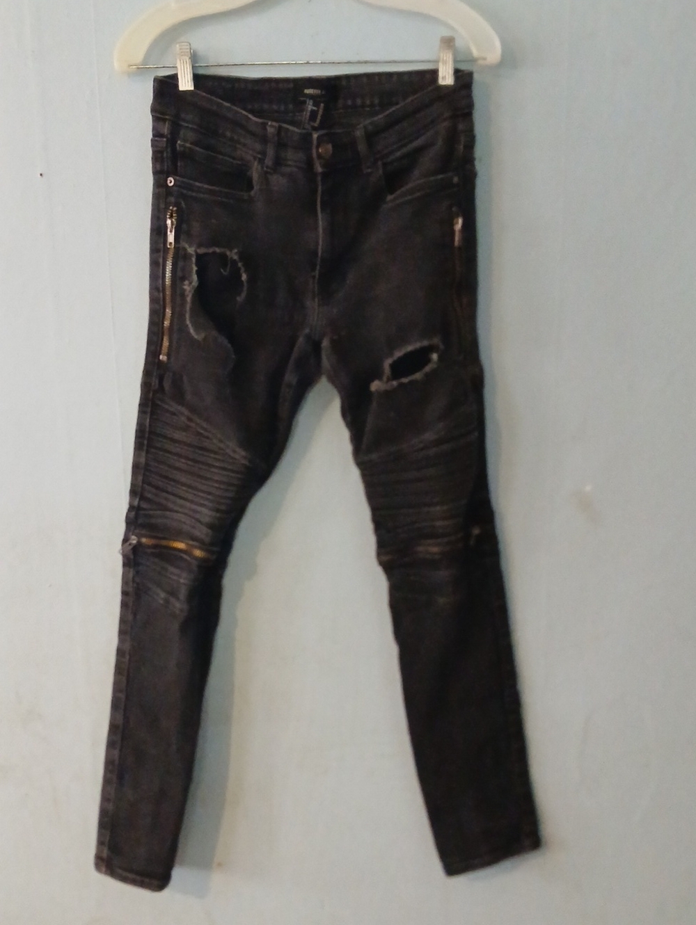 Forever 21 Men's Slim Biker Jeans